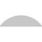 Ekena Millwork Segment Arch 3 Spoke Architectural Grade PVC Pediment, 54"W x 14-1/2"H x 2"P PEDPS054X145SEG03 - alternate 5